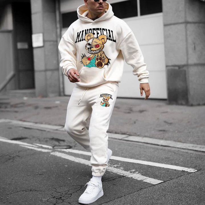 Herren sportliches Set mit lässigem Hoodie und Jogginghose Aliams