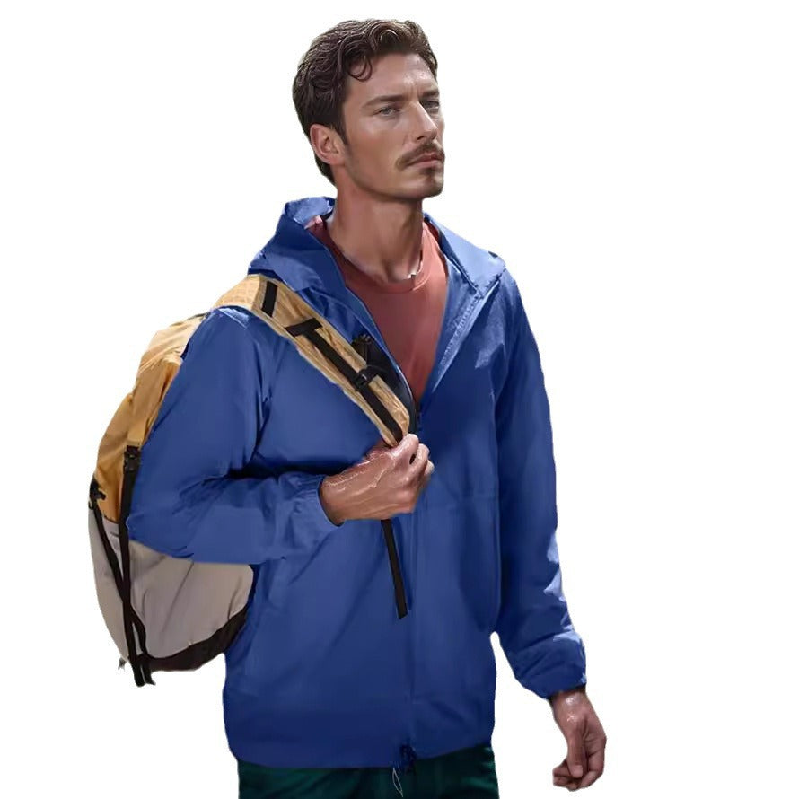 Herren Atmungsaktive Outdoor-Jacke mit Wasserabweisender Beschichtung Aliams