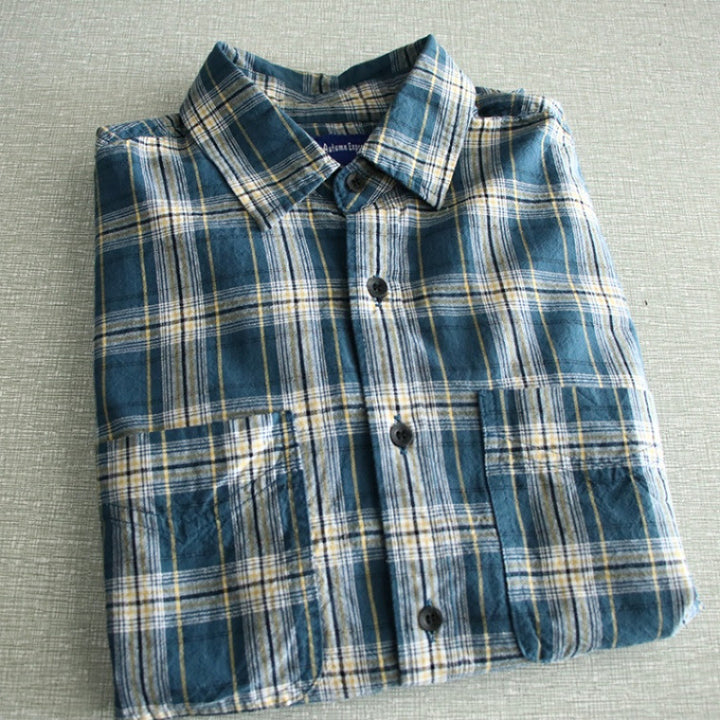 Herren karierte Flanellhemden mit praktischen Brusttaschen und komfortablem Schnitt Aliams