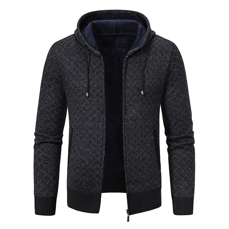 Herren Kapuzenjacke mit strukturiertem Design und eleganten Akzenten Aliams