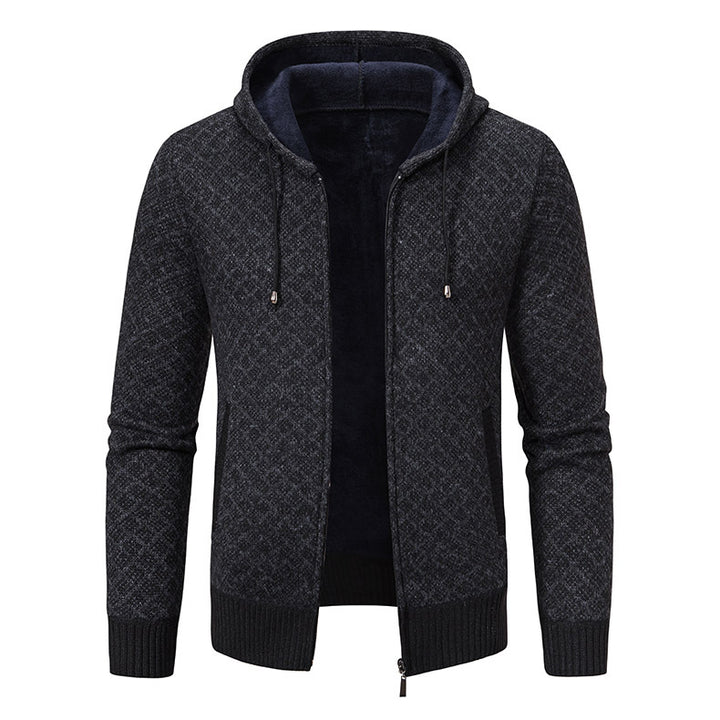Herren Kapuzenjacke mit strukturiertem Design und eleganten Akzenten Aliams