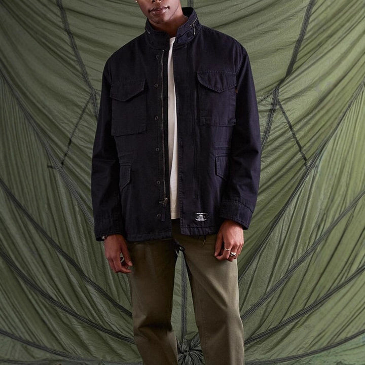 Herren funktionale Freizeitjacke mit großem Taschenangebot und modernem Kragen Aliams