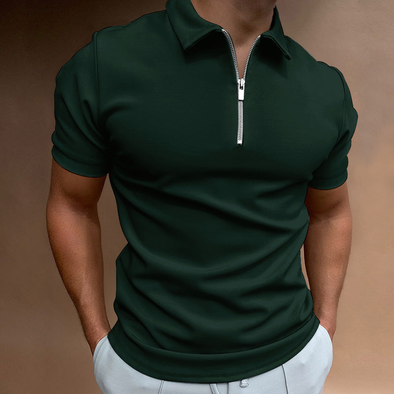 Herren Poloshirt mit Reißverschluss Aliams