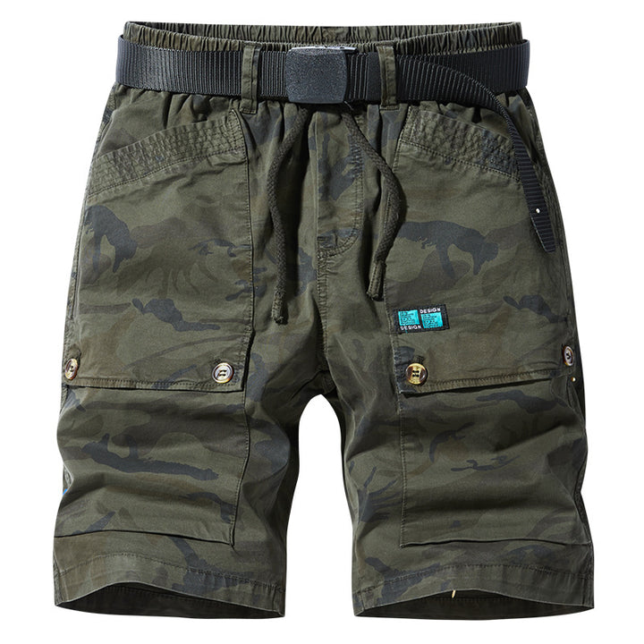 Herren Cargoshorts mit elastischem Bund und zahlreichen Taschen Aliams
