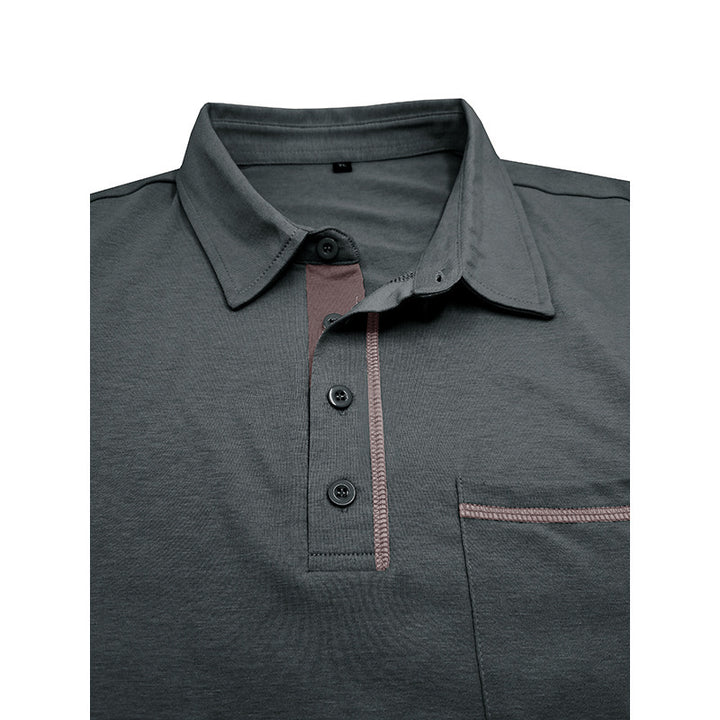 Herren Kurzarm-Poloshirt mit modernem Schnitt und praktischer Brusttasche Aliams