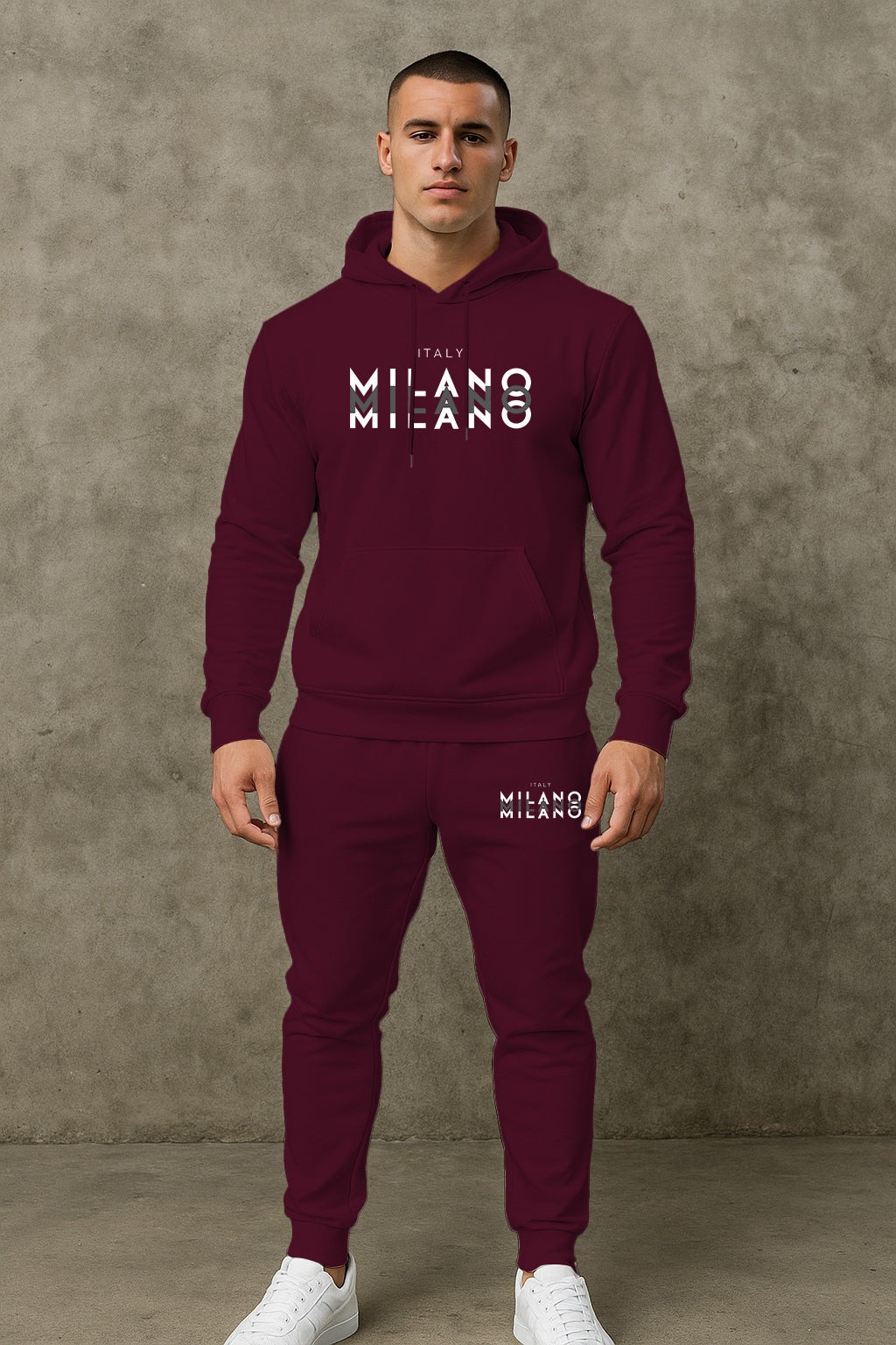 Herren Sportliches Hoodie- und Jogginghosen-Set Aliams