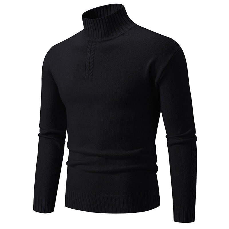 Herren Rollkragenpullover aus grobem Strick Aliams