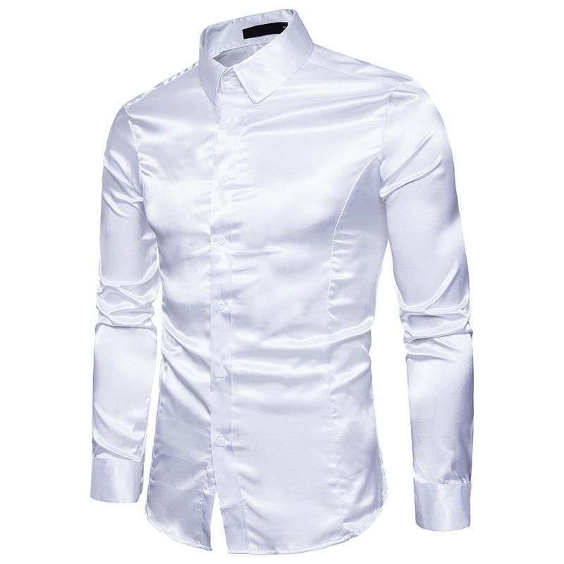 Herren elegantes Businesshemd aus hochwertigem Satin mit perfekter Passform Aliams