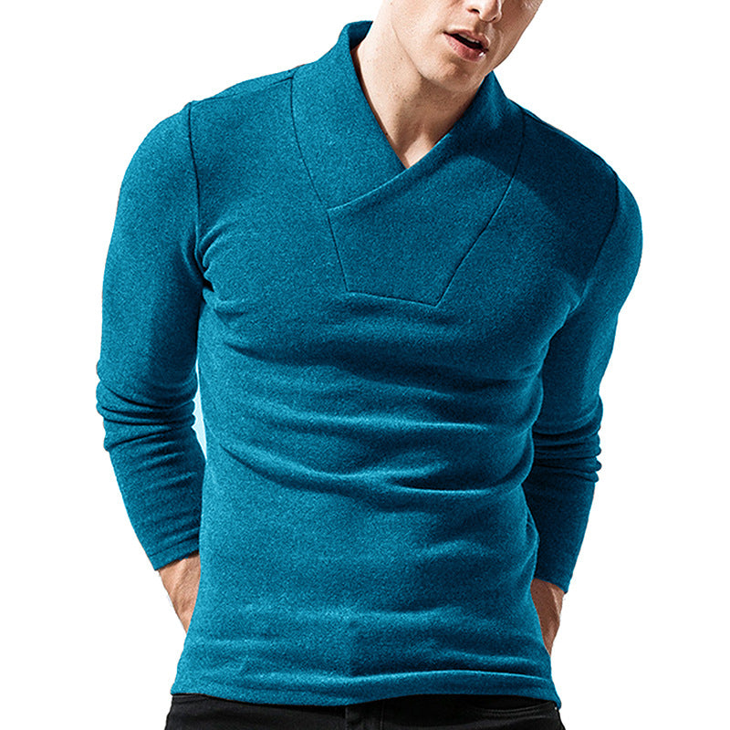 Herren Pullover mit modischem Stehkragen Aliams