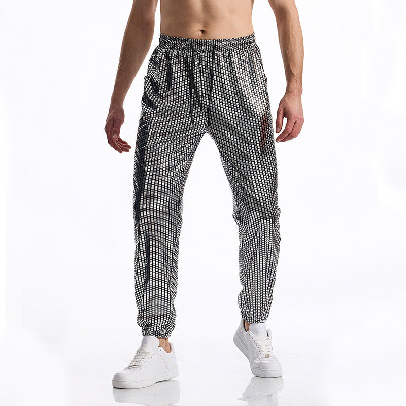 Herren atmungsaktive Jogginghose mit modernem Punktedesign Aliams