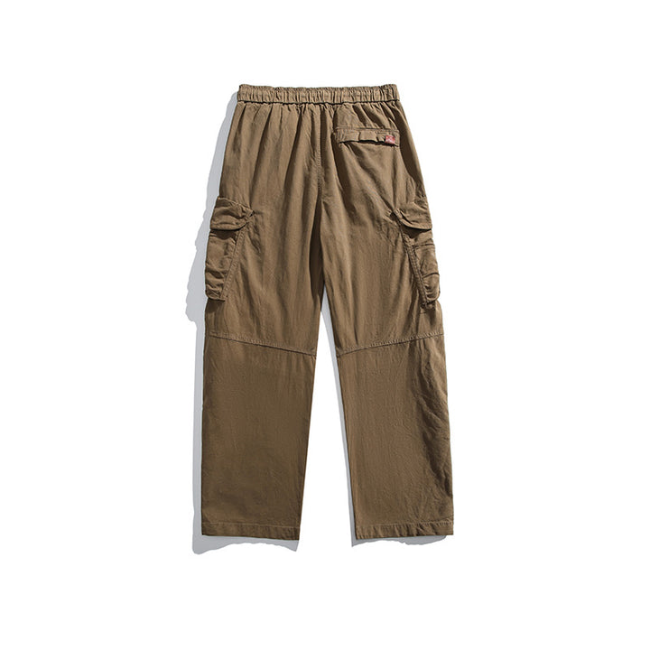 Herren Cargo-Hose mit elastischem Bund und multifunktionalen Taschen Aliams