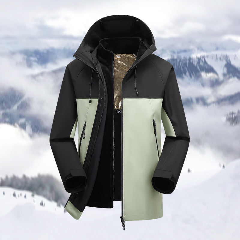 Herren Outdoor-Jacke mit winddichter und wasserabweisender Beschichtung Aliams