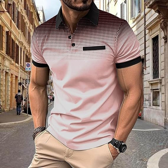 Herren Poloshirt mit modernen Designelementen und stylischen Akzenten Aliams