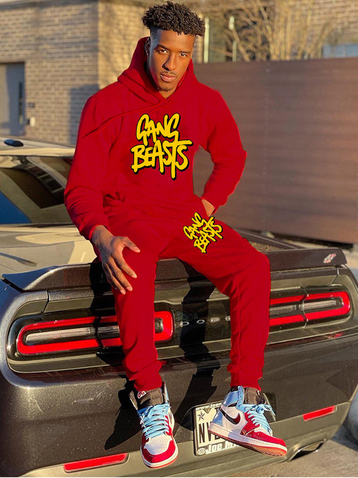 Herren Trainingsanzug mit auffälligem Grafikdruck Aliams