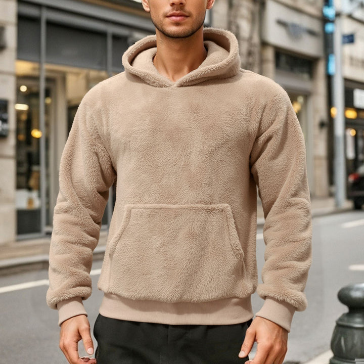 Herren bequemer Oversized Kapuzenpullover Aliams