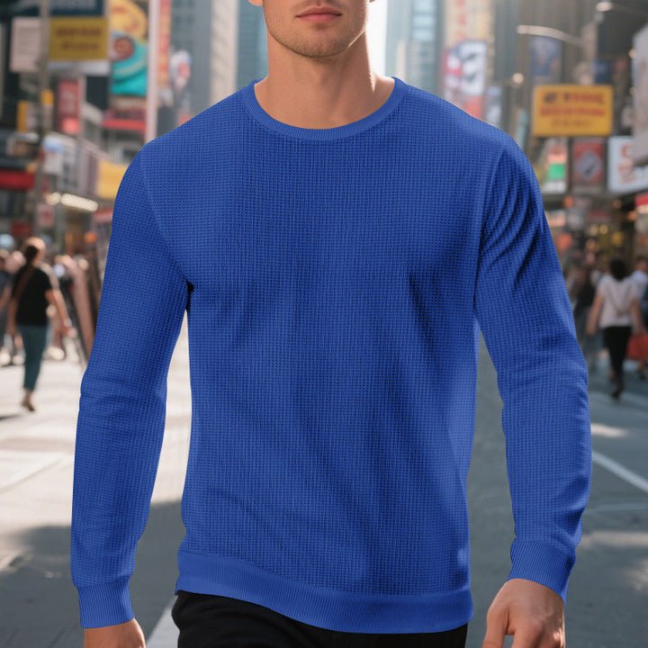 Herren hochwertiger Langarmpullover Aliams