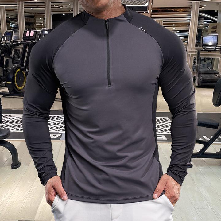 Herren Funktionsshirt mit Half-Zip und Raglanärmeln Aliams