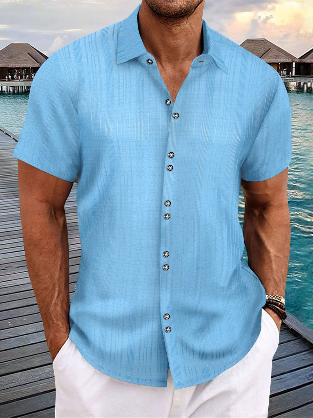 Herren Kurzarmhemd Aliams