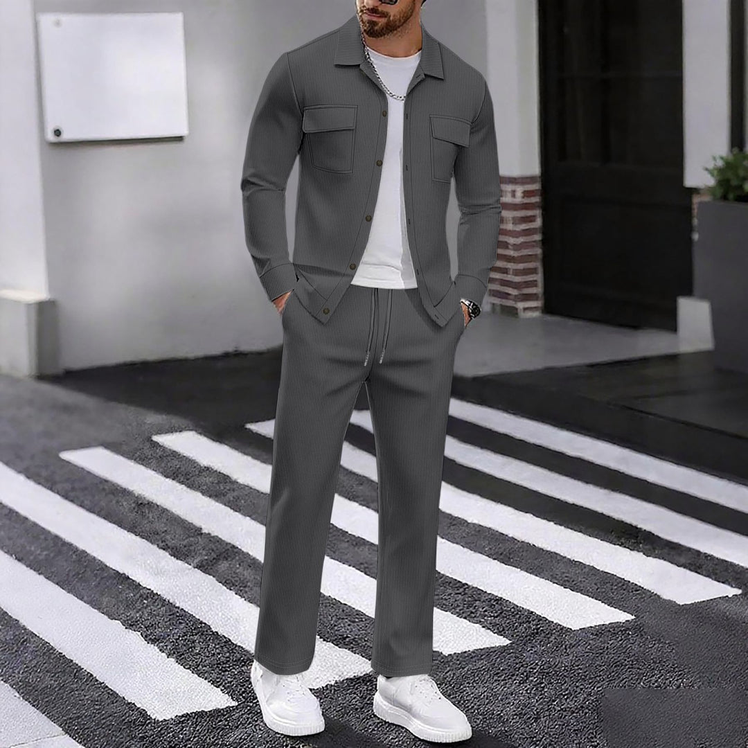 Herren Freizeitjacke und Jogginghose Set Aliams