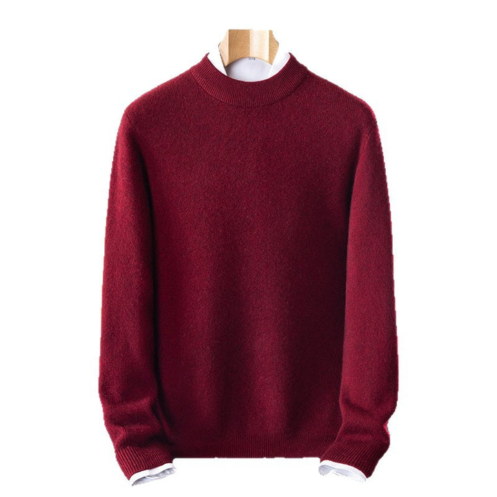 Herren Rundhalspullover aus hochwertiger Wolle Aliams