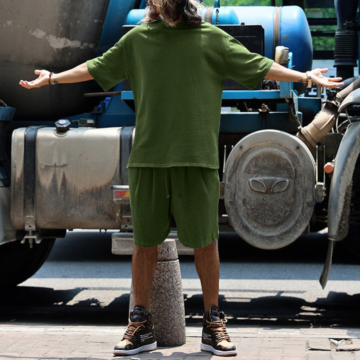 Herren entspannendes Freizeit-Set aus hochwertigem Baumwollmix Aliams