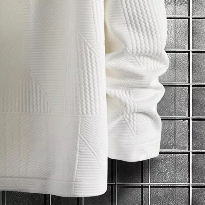 Herren gestepptes Überhemd mit strukturierter Oberfläche Aliams