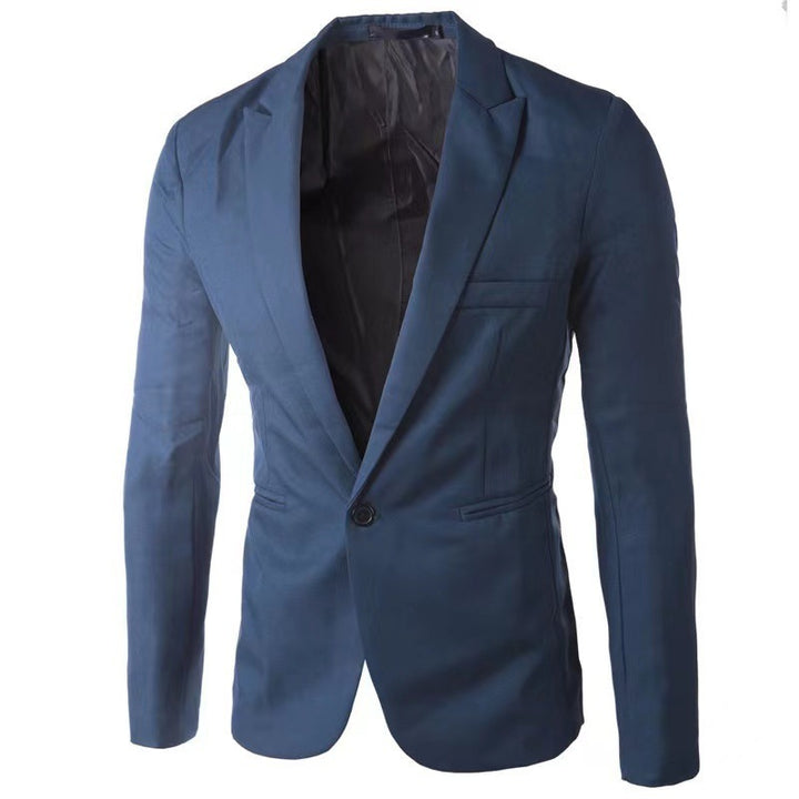 Herren eleganter Anzugblazer mit modernem Schnitt und feiner Textur Aliams
