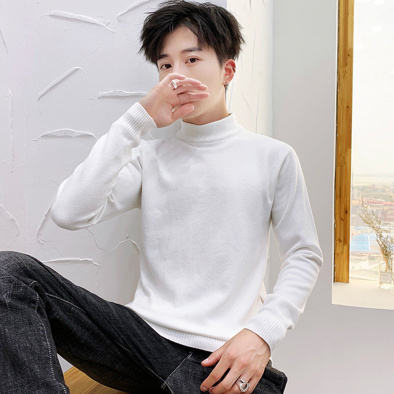 Herren Hochwertiger Rollkragenpullover aus feiner Baumwolle Aliams