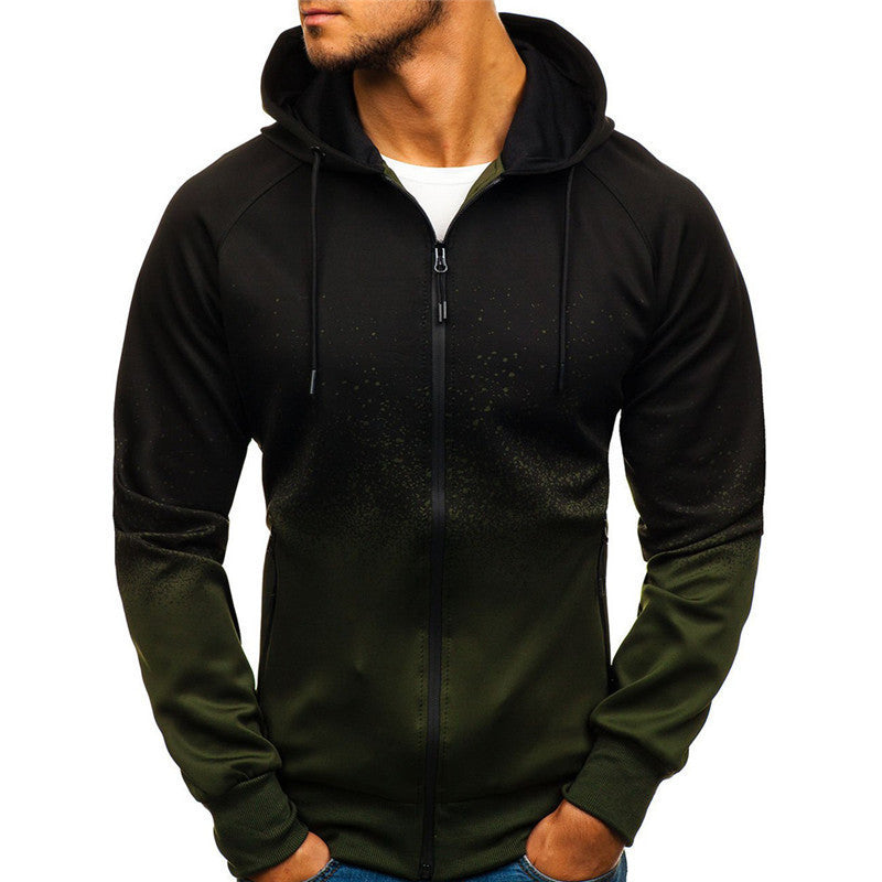 Herren Sportlicher Kapuzenpullover mit modernem Farbverlauf Aliams