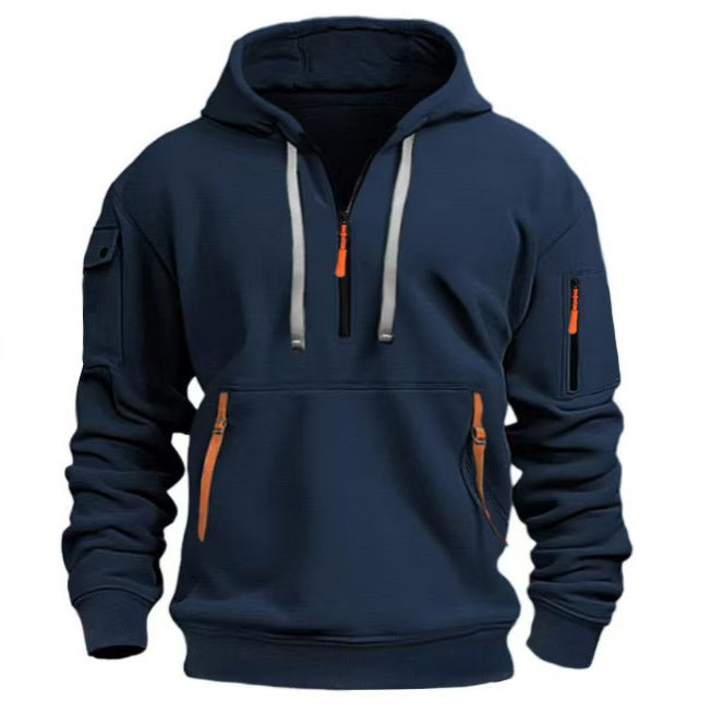 Herren funktionale Kapuzenpullover mit Taschen Aliams