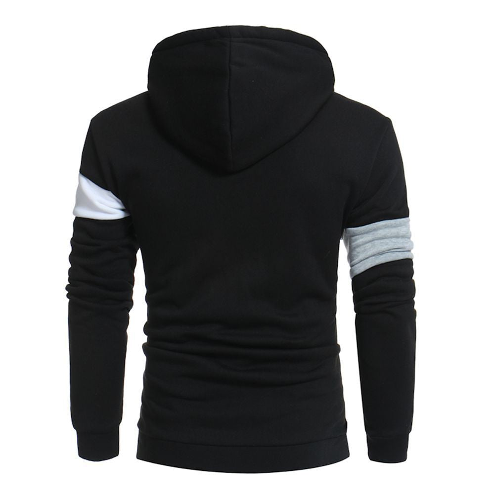 Herren sportlicher Kapuzenpullover mit Farbblockdesign Aliams