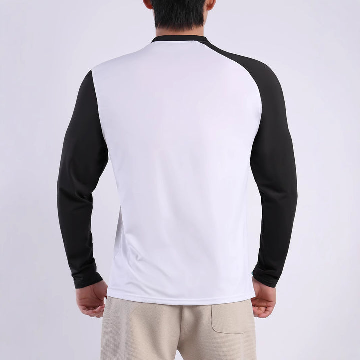 Herren Sport-Langarmshirt mit atmungsaktiven Einsätzen und feuchtigkeitsregulierendem Material Aliams