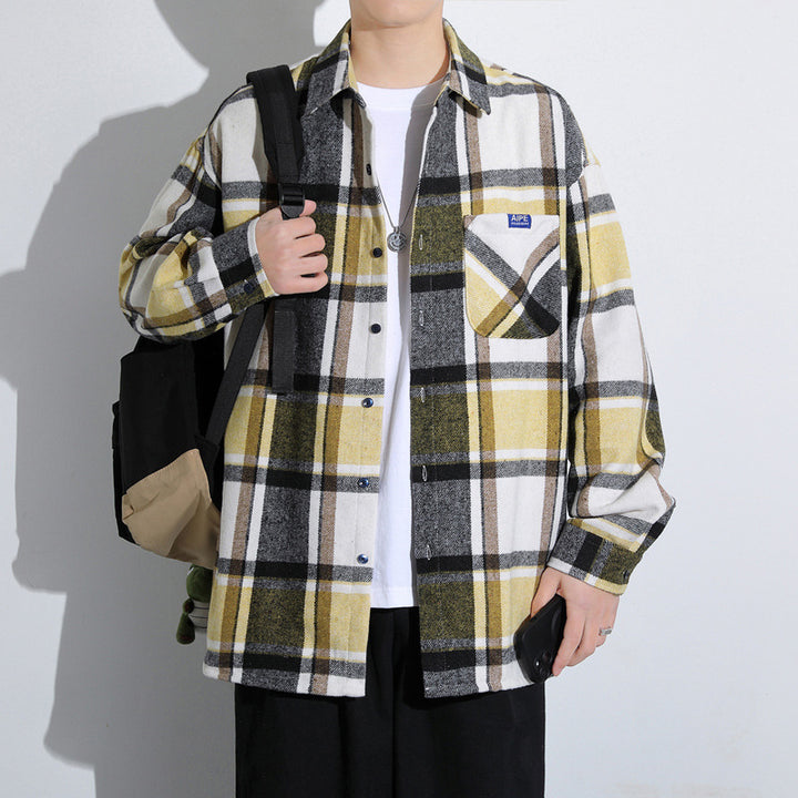 Herren Karierte Flanelljacke Aliams