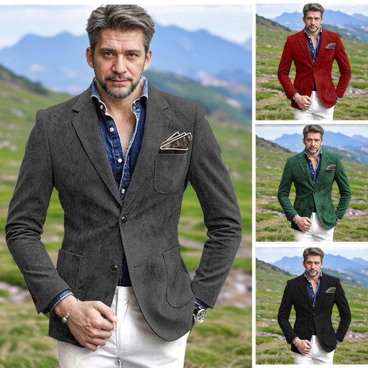 Herren eleganter Samtblazer im modernen Look Aliams