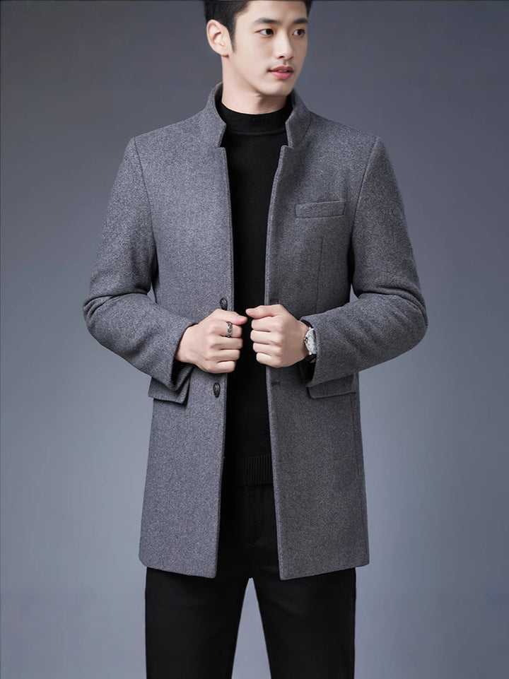 Herren eleganter Wollmantel Aliams
