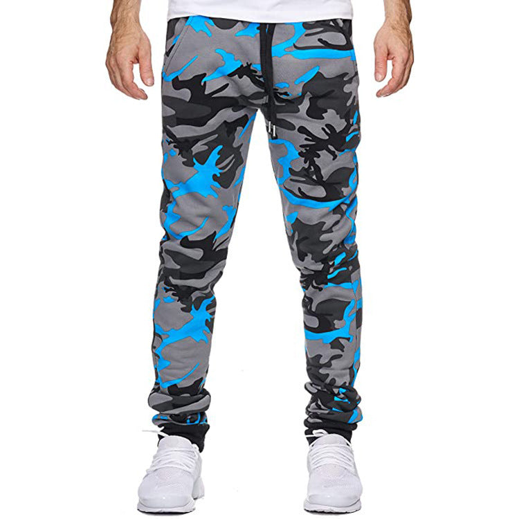 Herren Cargohose mit trendigem Camouflage-Design und elastischem Bund Aliams