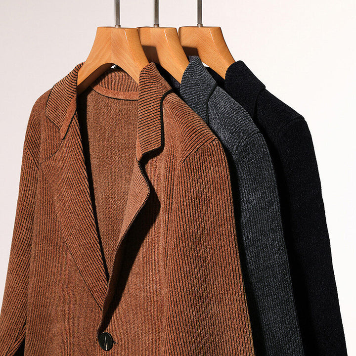 Herren elegante Blazerjacke mit zeitlosem Design und praktischen Taschen Aliams