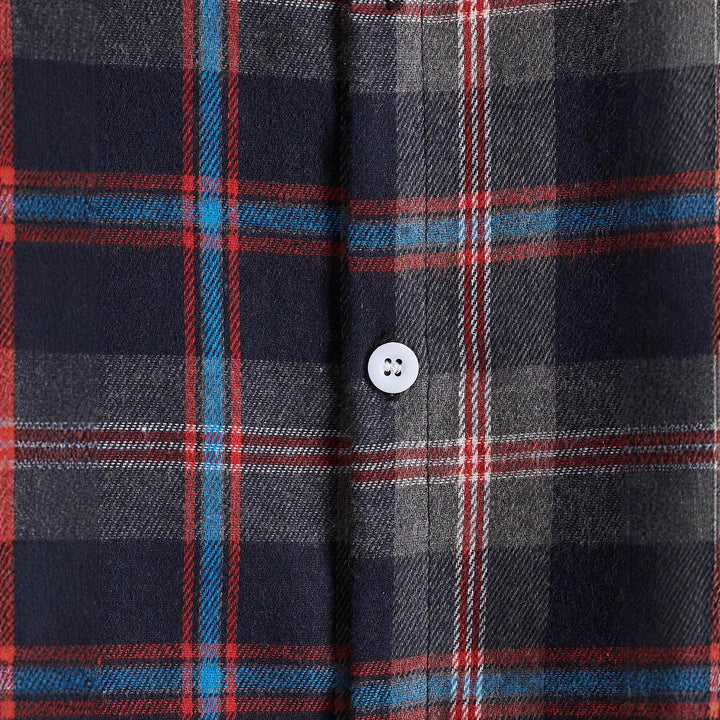 Herren Flanellhemd mit abnehmbarer Kapuze Aliams