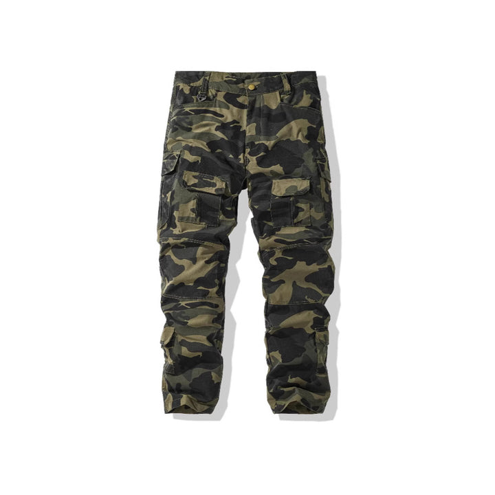 Herren Cargohose im Camouflage-Design mit vielseitigen Taschen Aliams