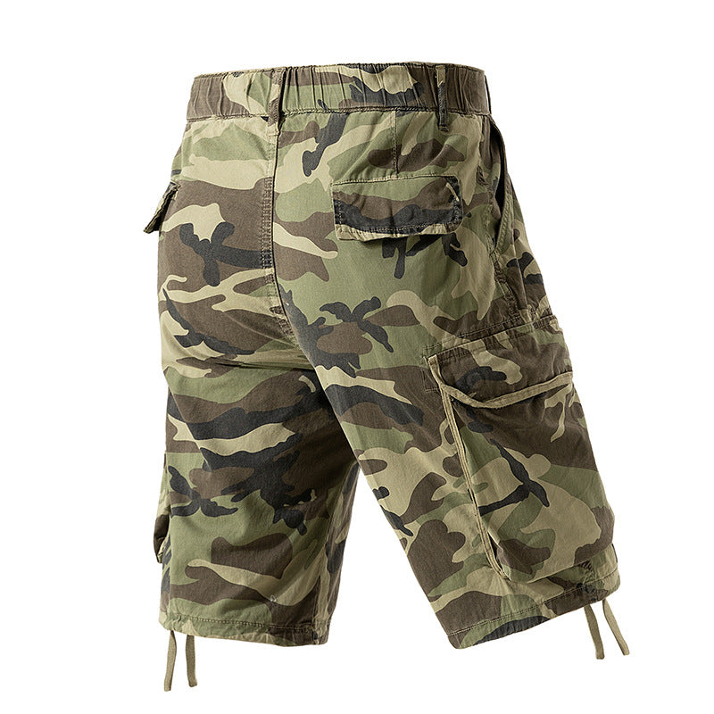 Herren Cargoshorts im lässigen Camouflage-Design mit multifunktionalen Taschen Aliams