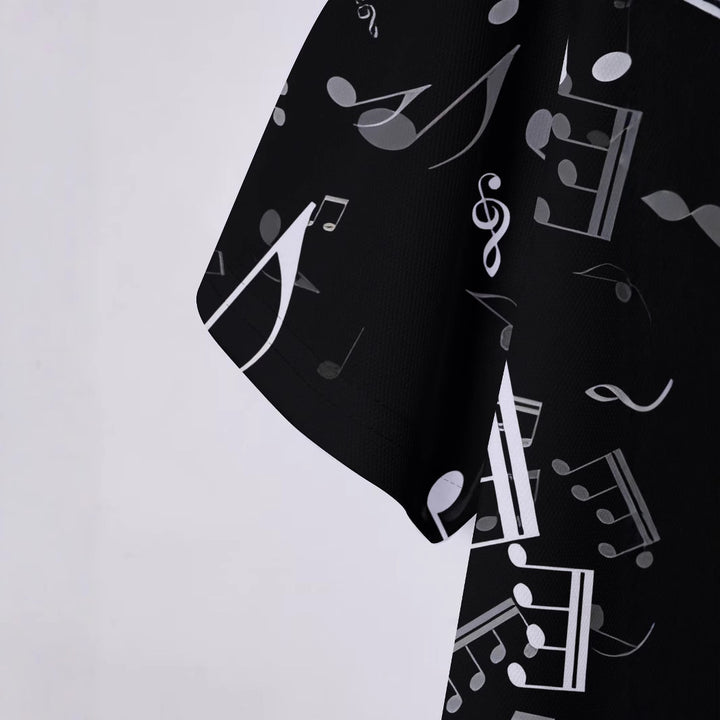 Herren Poloshirt mit musikalischem Druck Aliams