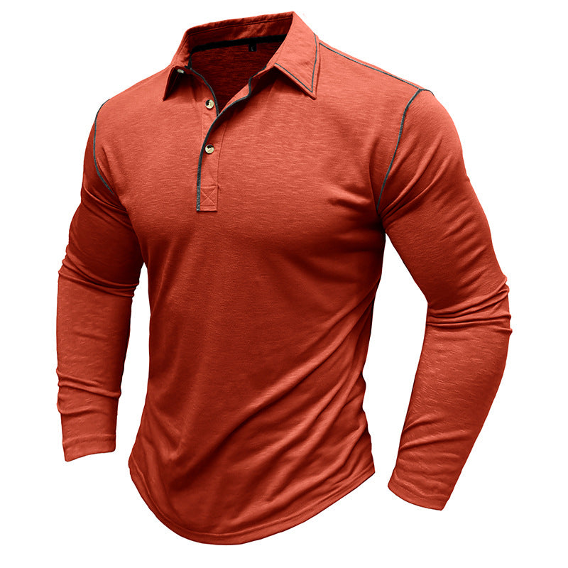 Herren Funktions-Langarmshirt mit modernem Kragen und sportlicher Passform Aliams