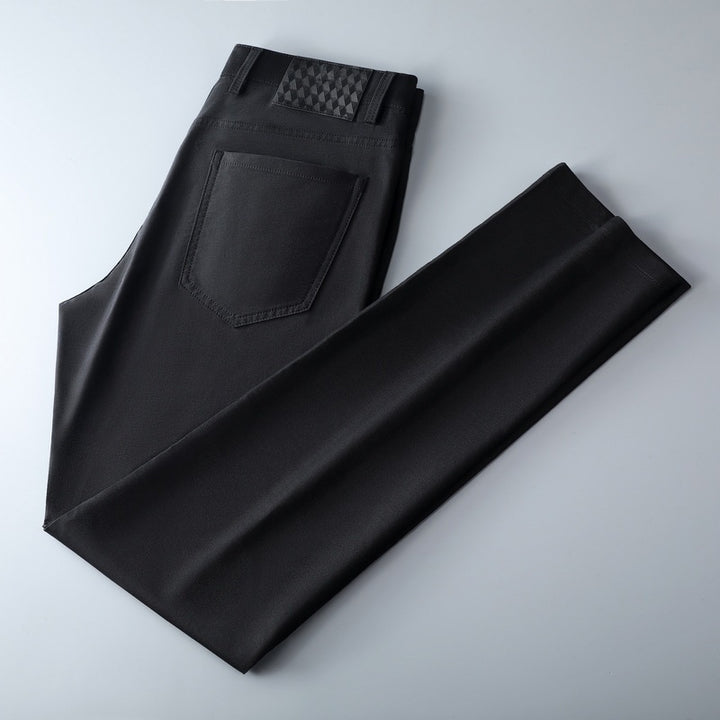 Herren elegante Slim-Fit Jeanshose mit hohem Tragekomfort und flexibler Bundverstellung Aliams