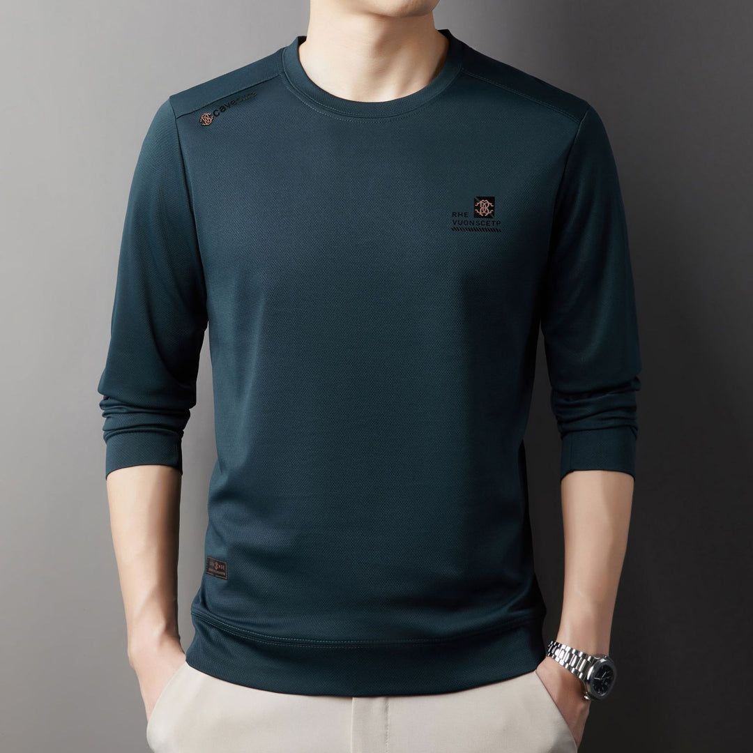 Herren funktionales Langarmshirt mit atmungsaktiver Struktur und innovativen Eigenschaften Aliams