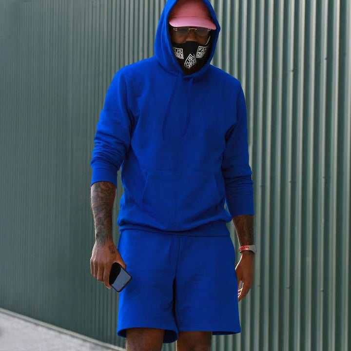 Herren sportliches Hoodie und Shorts Set Aliams