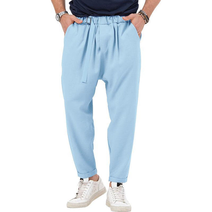 Herren stylische Haremshose mit elastischem Bund und praktischen Seitentaschen Aliams