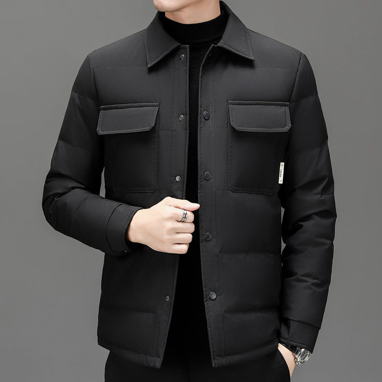 Herren isolierte Steppjacke mit praktischen Taschen Aliams