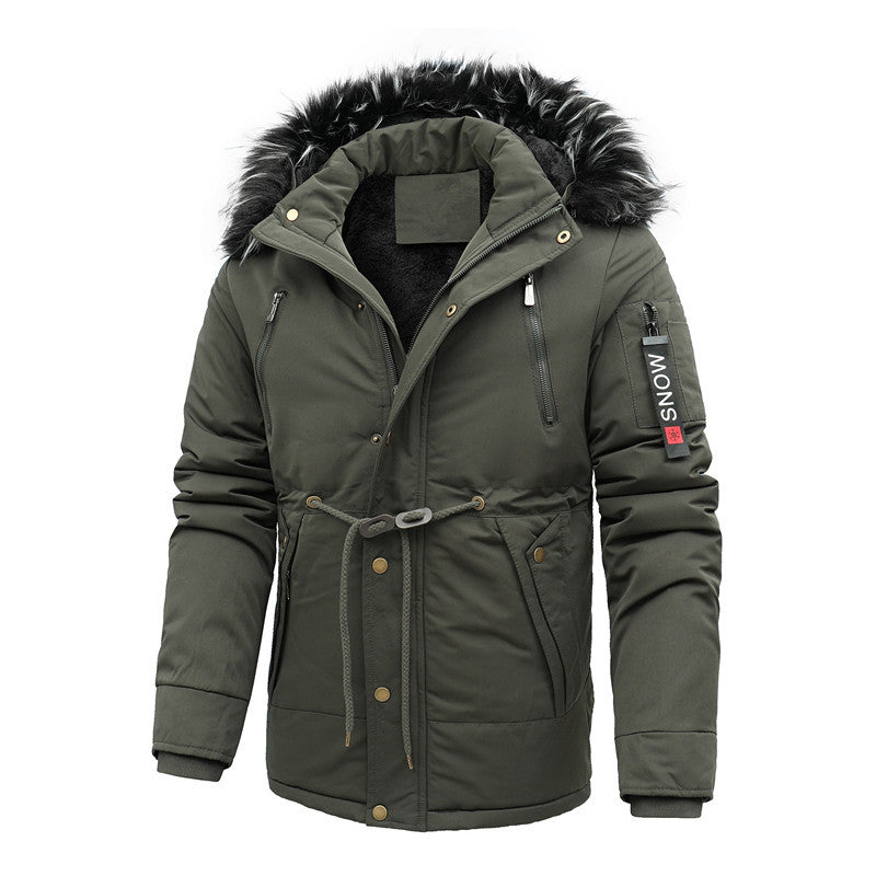 Herren isolierte Funktionsjacke mit abnehmbarer Kapuze Aliams