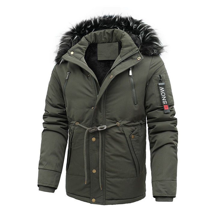 Herren isolierte Funktionsjacke mit abnehmbarer Kapuze Aliams