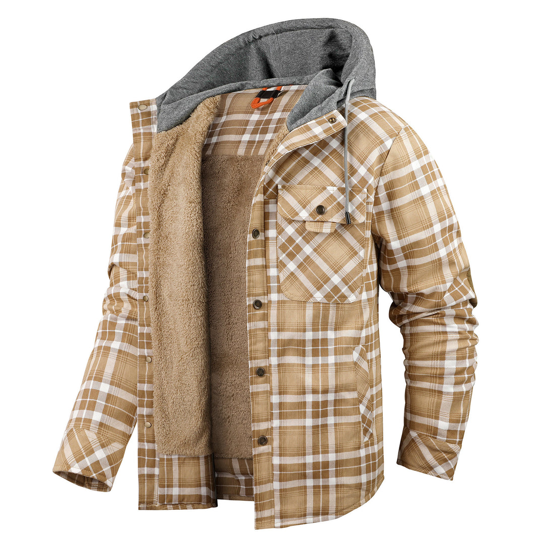 Herren Flanelljacke mit weichem Futter Aliams